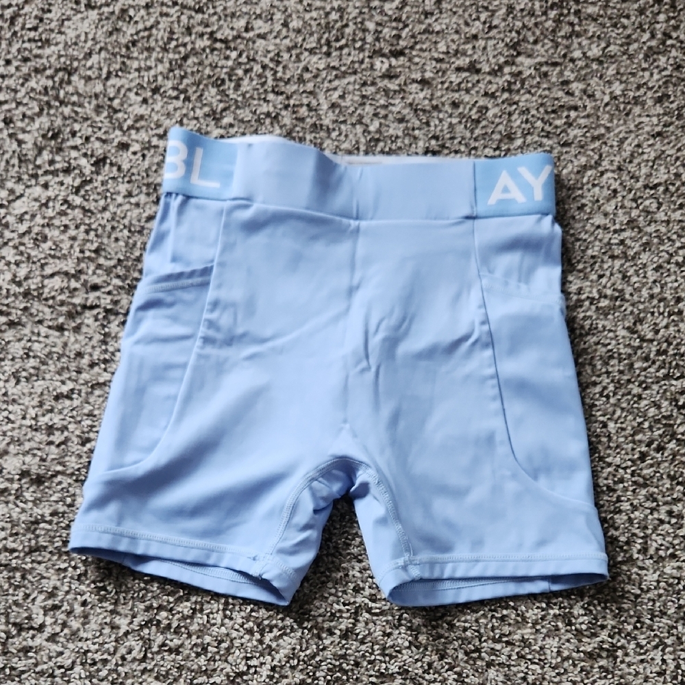 AYBL Womens' Light Blue Active Shorts